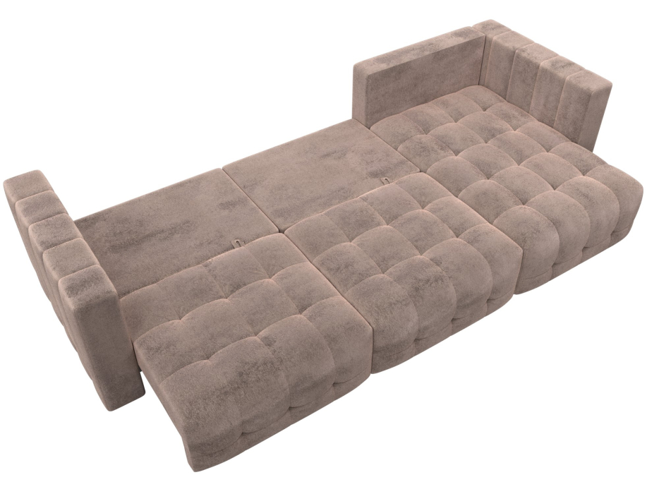 Диваны еврокнижки, Диван угловой Лига-052 НПБ Лонг угол универсальный, велюр TOWER