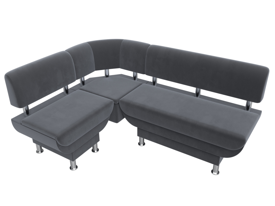 Кухонные уголки, Кухонный угловой диван Альфа левый угол, велюр