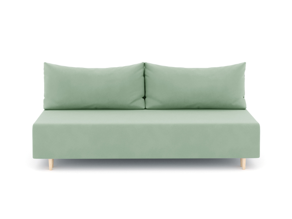 Диваны еврокнижки, Диван-кровать еврокнижка Смайл без подлокотников, велюр