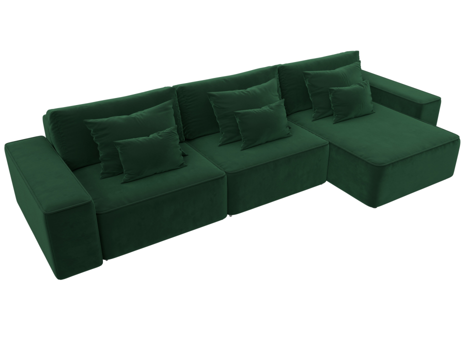 Диваны угловые в гостиную, Диван угловой Лига-074 угол универсальный, велюр SEVEN