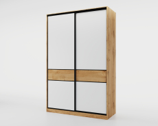 Шкафы-купе 2-х дверные, Шкаф-купе SLIM,125*60, Дуб вотан