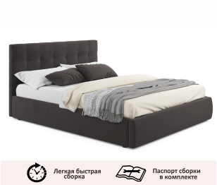 Мягкая кровать Selesta 1600 с матрасом АСТРА с подъемным механизмом