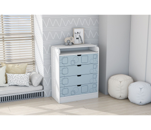 Комод Раскладной МДФ Бриз Квадрат