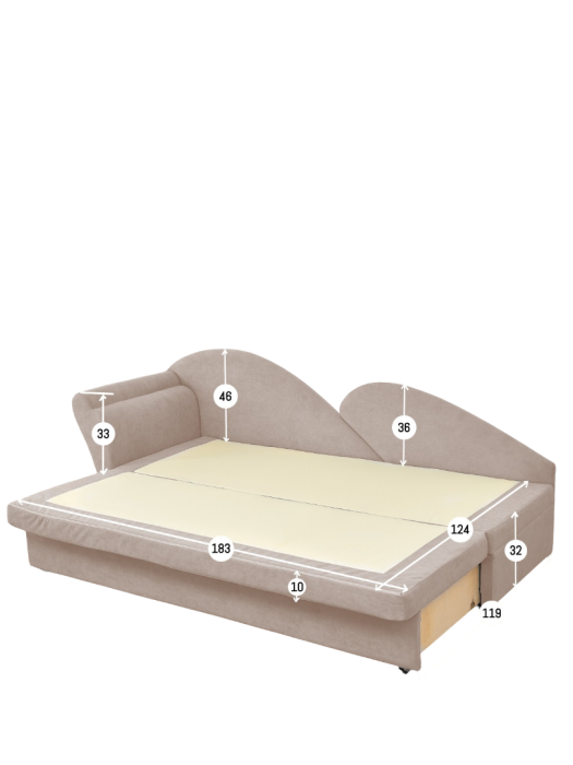 Диваны угловые кухонные, Диван 2212 левый угол
