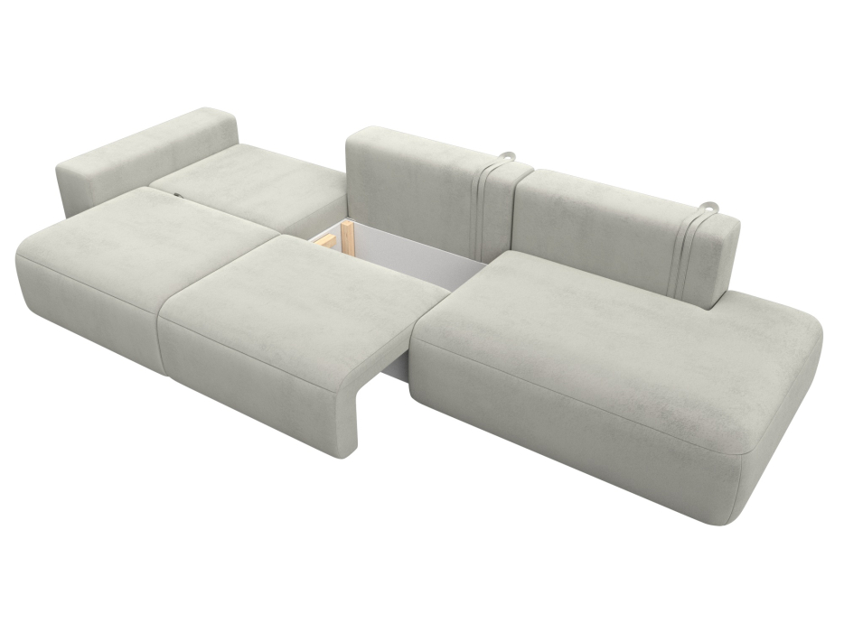 Диваны еврокнижки, Диван прямой Лига-036 НПБ Модерн Лонг подлокотник слева, велюр TOWER