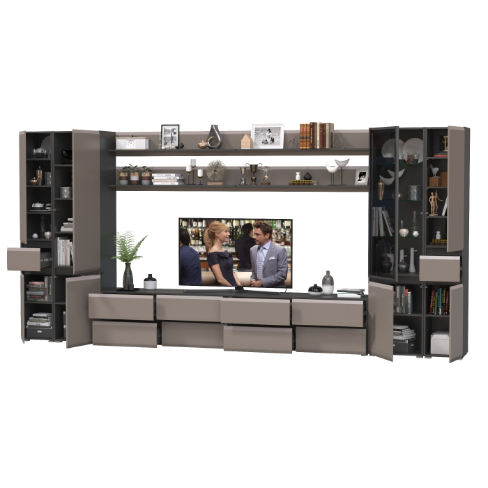 Стенки для гостиной, Сидней мебель для гостиной корпусная комплектация № 120