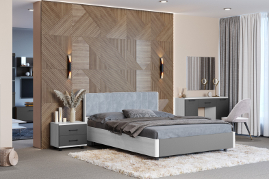 Модульная спальня Грейс композиция 7  Снежный Ясень