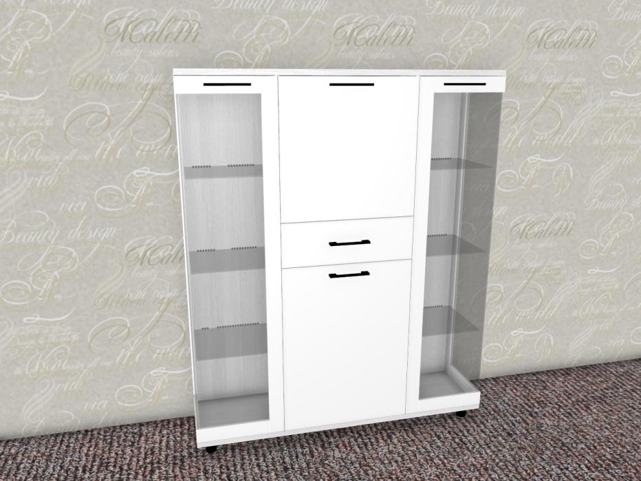 Серванты, Модульная система Грейс Шкаф ШК-5080  Снежный Ясень