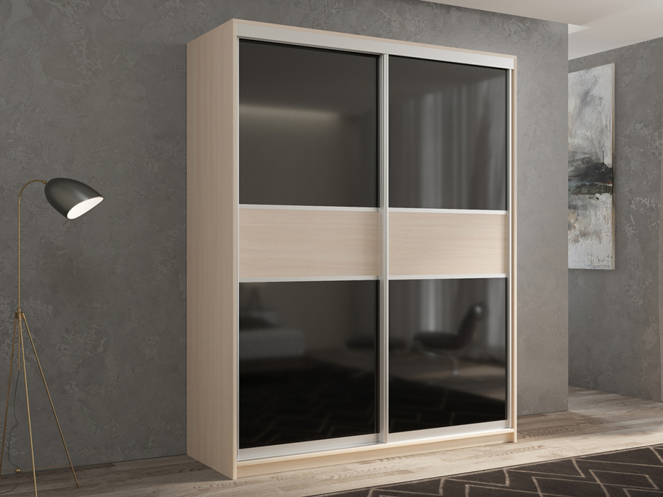 Шкафы-купе 2-х дверные, Шкаф-купе 2х дверный Кааппи 12 160х45