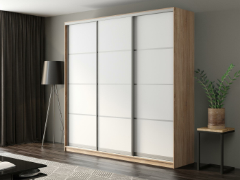 Шкаф-купе Айсберг 250 СОНОМА (белый/глухой)