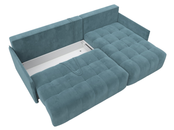 Диван угловой Лига-054 НПБ угол универсальный, велюр SEVEN