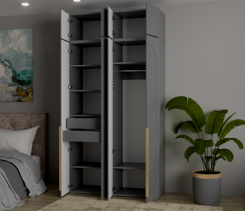 Для одежды, Шкаф Фиеста 1332 с антресолью