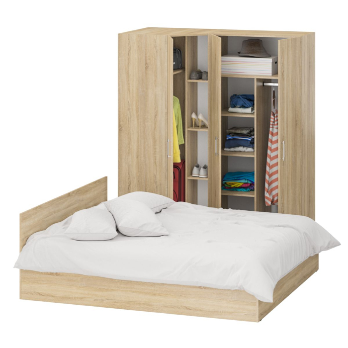 Спальные гарнитуры, Гарнитур Спальный № 2 Стандарт с кроватью 1800