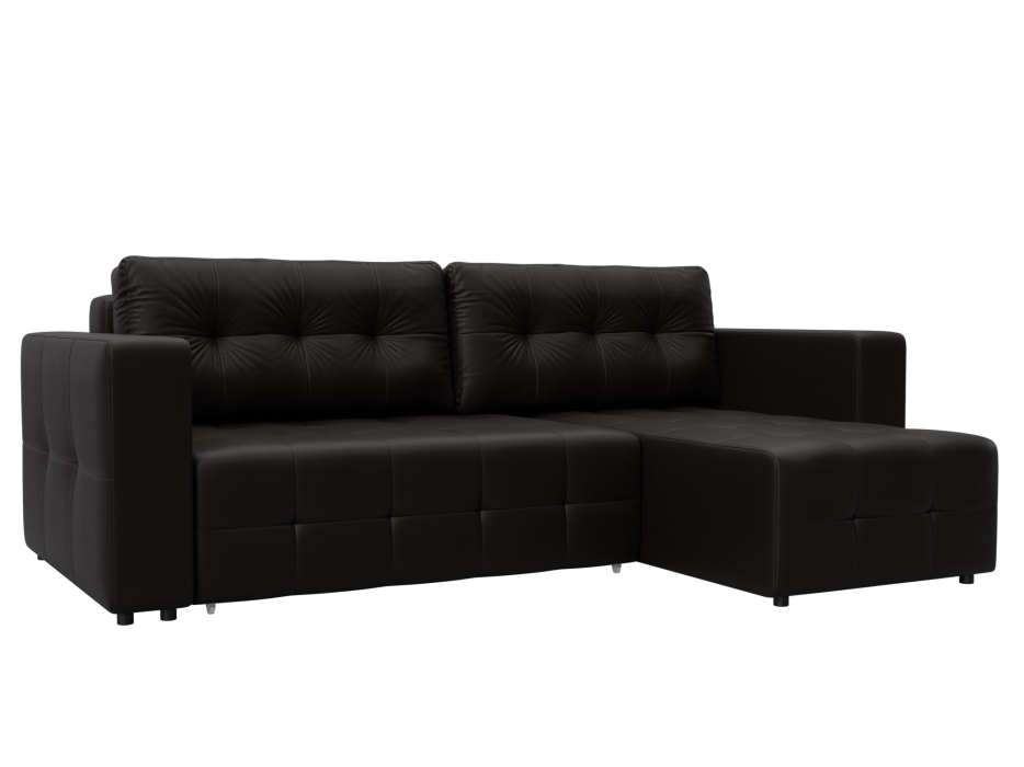 Диваны угловые в гостиную, Диван угловой Лига-075 угол универсальный, экокожа GRIFON