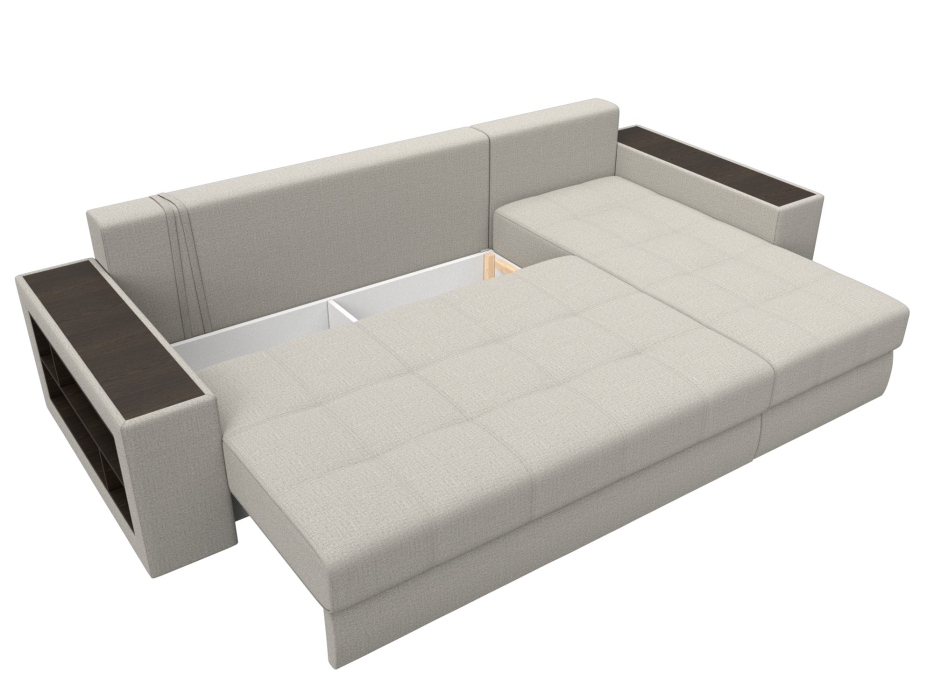 Диваны угловые в гостиную, Диван угловой Дубай правый угол, рогожка Амур