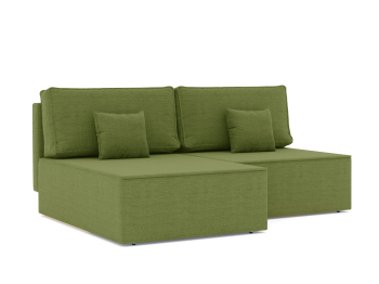 Диван-кровать угловой еврокнижка Блюм Некст, рогожка Люкс