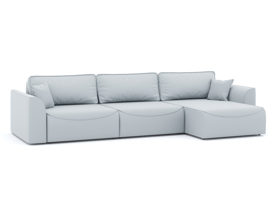 Диваны угловые в гостиную, Диван-кровать угловой Рафаэль 3 секции еврокнижка НПБ, велюр