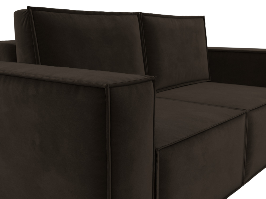 Диваны кровати со спальным местом, Диван прямой Куба мини, микровельвет