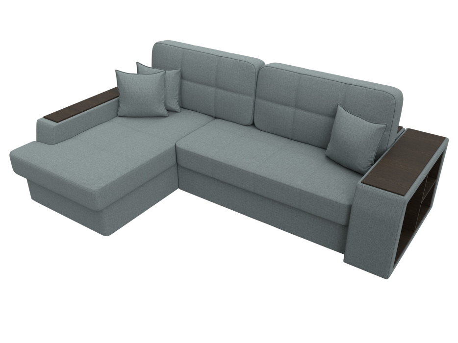 Диваны угловые в гостиную, Диван угловой Брюссель левый угол, рогожка Амур