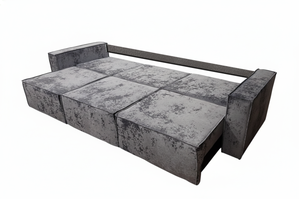 Диваны прямые, Диван-кровать Лофт 3-х модульный, плюш , с/м 145х266