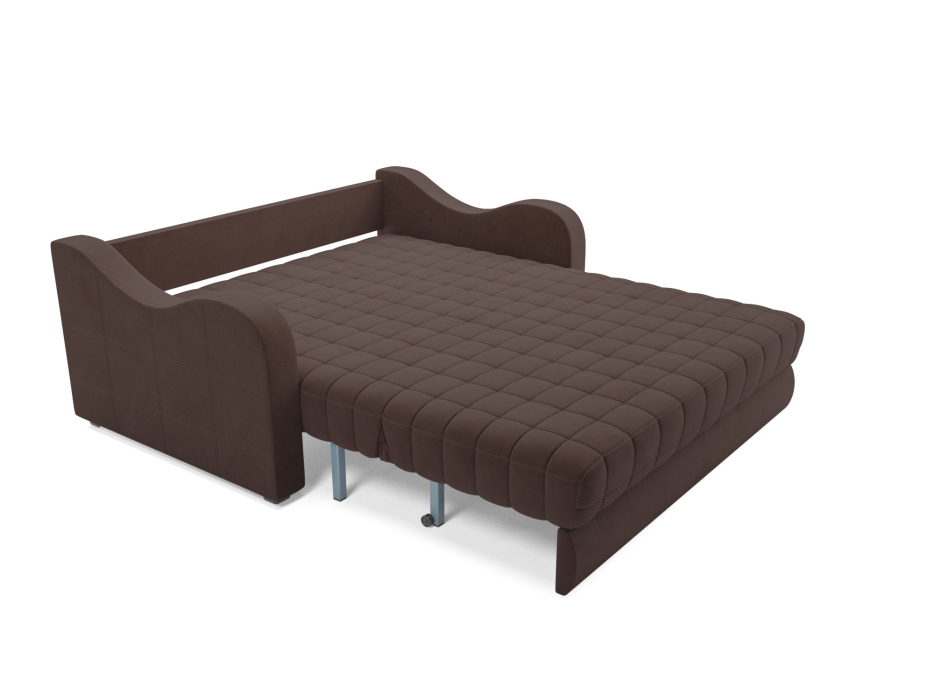 Диваны с ящиком для белья, Диван аккордеон Барон №4 НПБ 155х200 Велюр