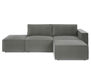 Диван модульный Шарм 25 211х170х70 см, правый, велюр