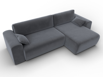 Диван угловой Лига-099 угол универсальный, велюр SEVEN