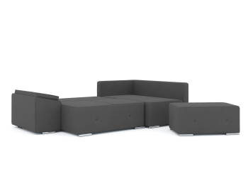 Диван-кровать угловой Хавьер  ПБ еврокнижка, велюр