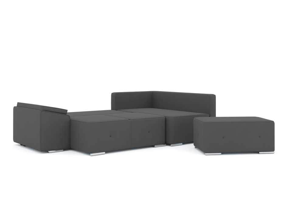 Диваны угловые в гостиную, Диван-кровать угловой Хавьер  ПБ еврокнижка, велюр