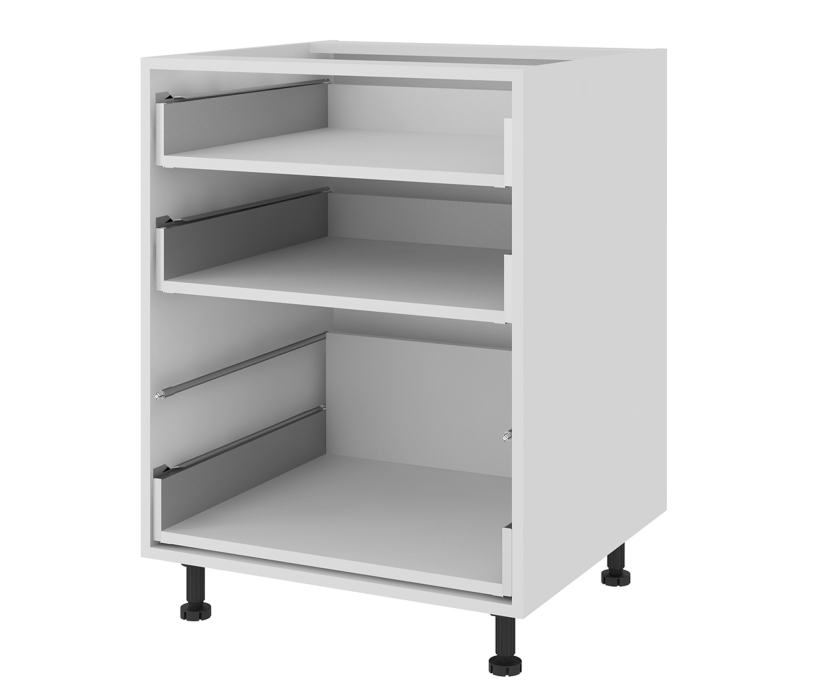 Напольные, Тумба напольная с 3-мя ящиками 60х82 см Салерно