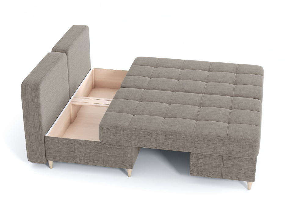 Диваны угловые в гостиную, Диван-кровать угловой Оливер Люкс 2 еврокнижка-трансформер, рогожка Люкс