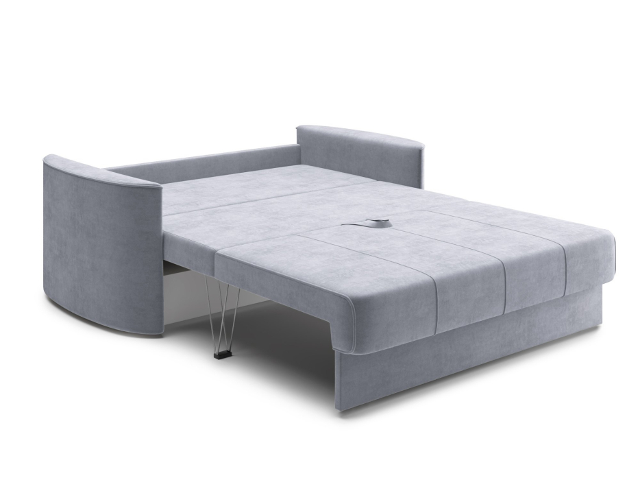 Диваны еврокнижки, Диван прямой Амми двухместный, Трехсекционная еврокнижка, велюр