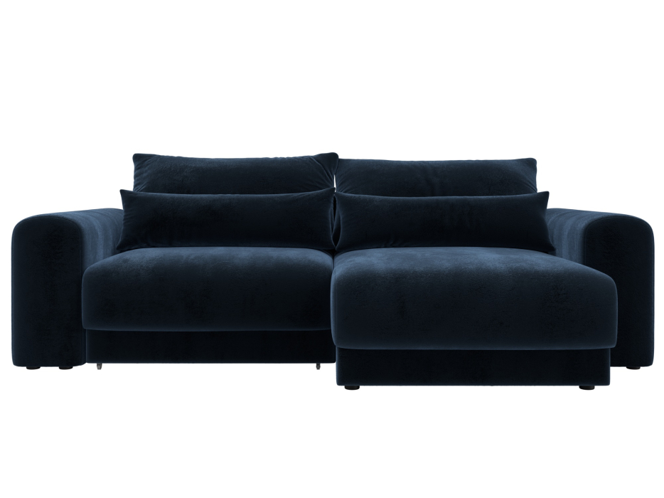 Диваны угловые в гостиную, Диван угловой Лига-056 НПБ угол универсальный, велюр TOWER