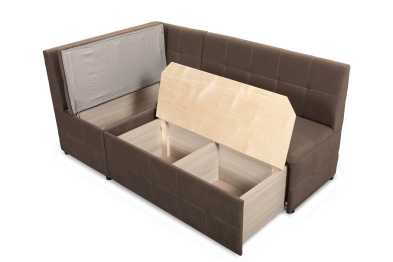 Кухонный угол Джой, левый, велюр