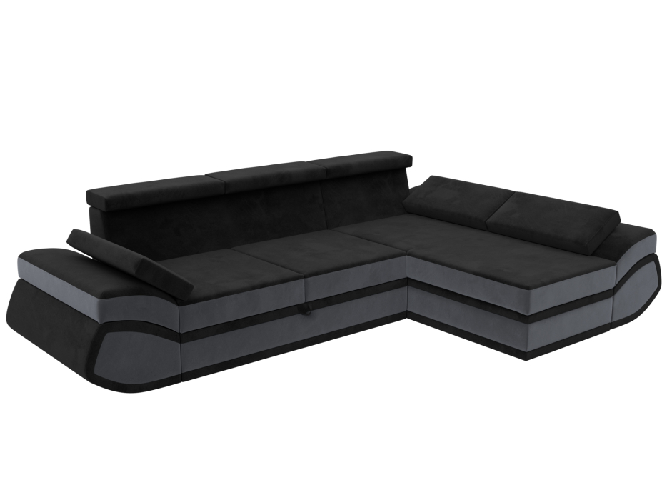 Диваны угловые в гостиную, Диван угловой Лига-032 правый угол, велюр