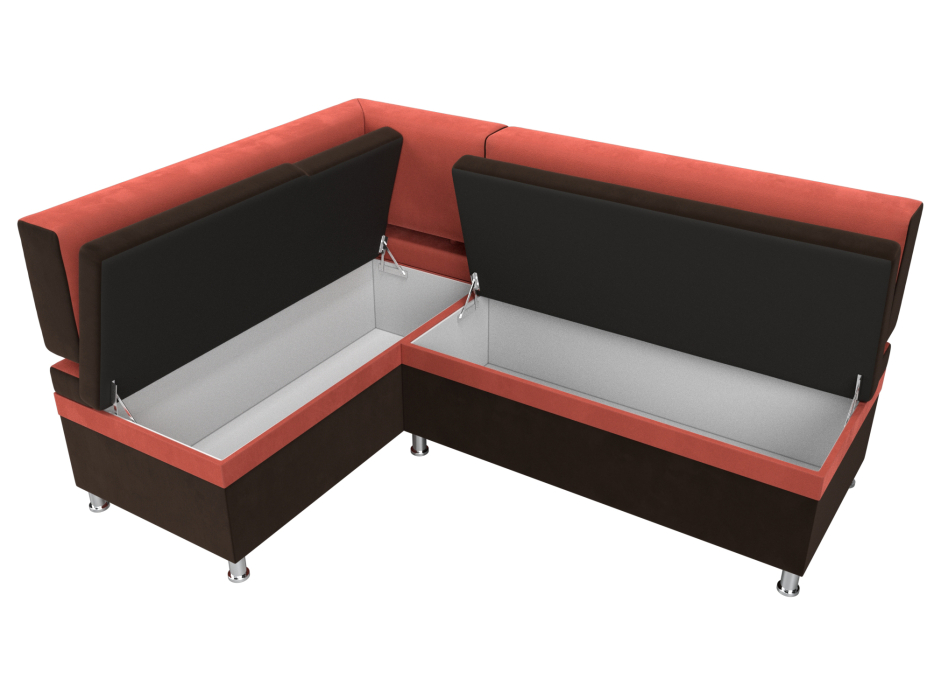 Кухонные уголки, Кухонный уголок Стайл левый угол, микровельвет