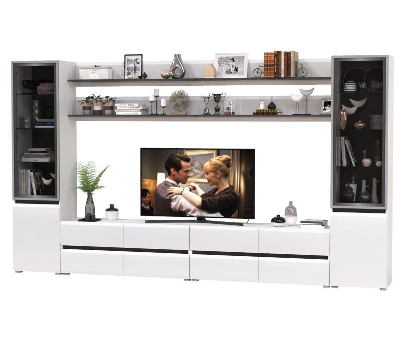 Стенки для гостиной, Стенка модульная Сидней комплектация № 122