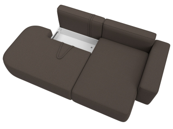 Диван угловой Лига-065 угол правый, рогожка Амур