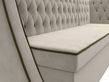 Кухонный угловой диван Лофт правый угол, микровельвет