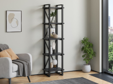 Стеллажи, Стеллаж Айсберг Лофт 40х182-2 черный