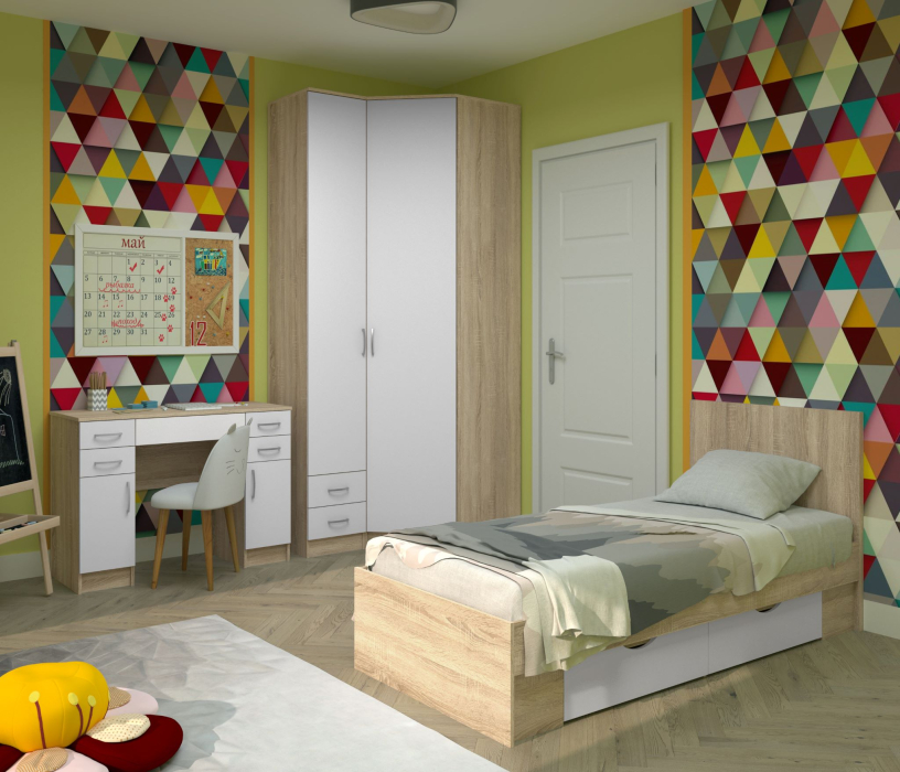 Туалетные столики, Стол туалетный Фреш пять ящиков/две двери СТФР 2