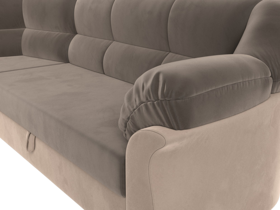 Диваны угловые в гостиную, Диван угловой Карнелла левый угол, велюр