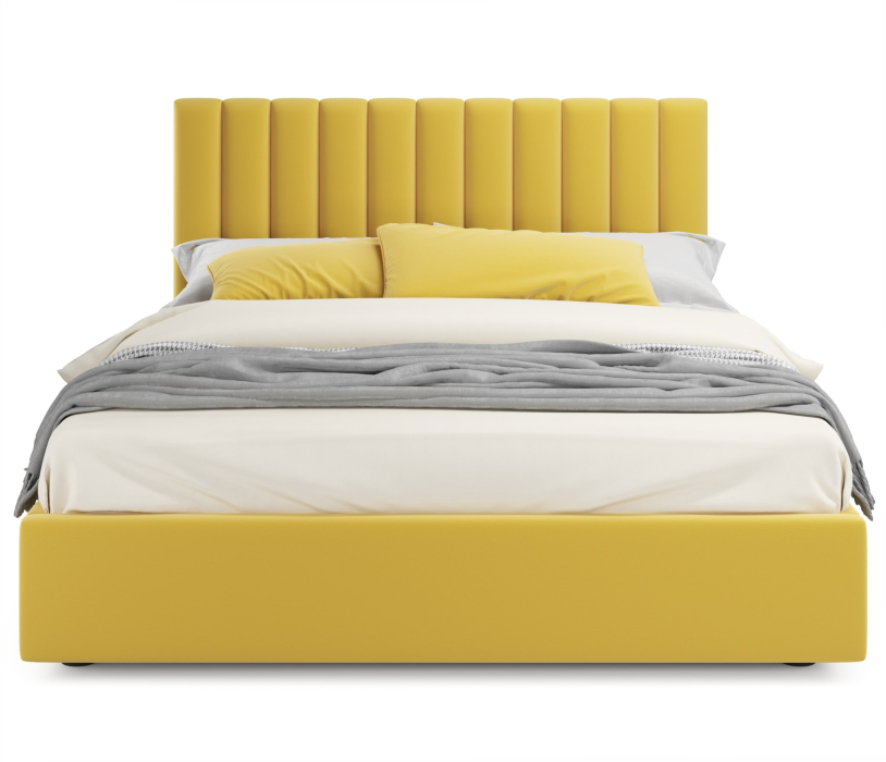 Мягкая кровать, Мягкая кровать Olivia 1600 с ортопедическим основанием и матрасом АСТРА