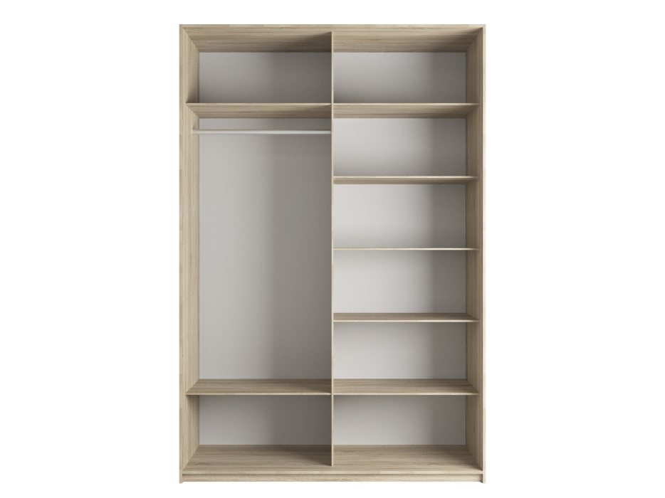 Шкафы-купе 2-х дверные, Шкаф-купе Эста 2-х дверный (8 Стекол Лабиринт бронза) 2400х2000х660