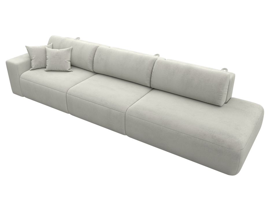 Диваны еврокнижки, Диван прямой Лига-036 НПБ Модерн Лонг подлокотник слева, велюр TOWER