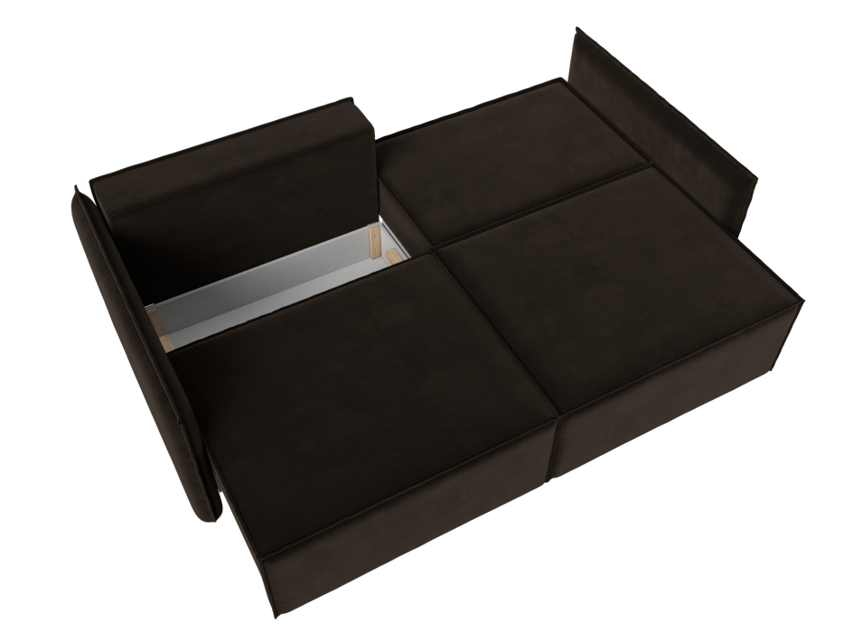 Диваны выкатные, Диван прямой Либерти, микровельвет