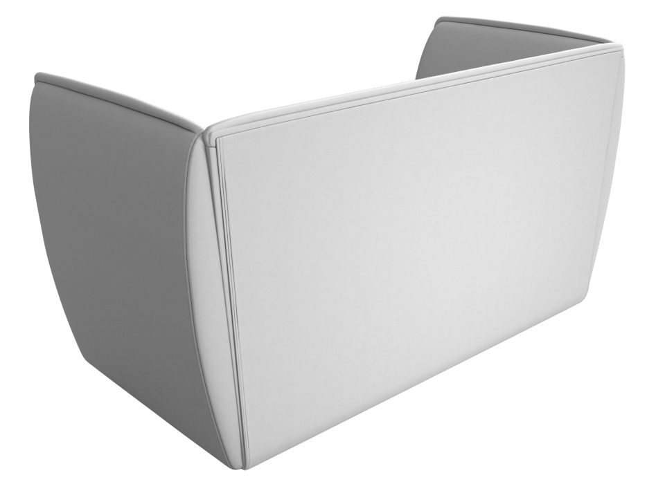 Дизайнерские диваны для гостиной, Прямой диван Бергамо 2-х местный, экокожа