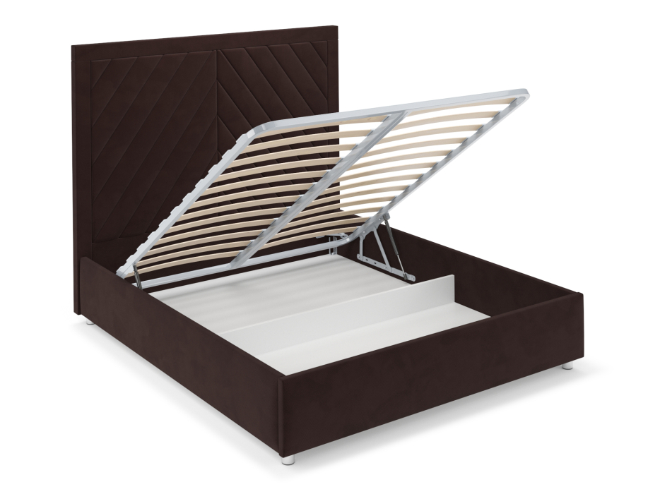 Мягкая кровать, Кровать Мишель 160 см (Велюр)