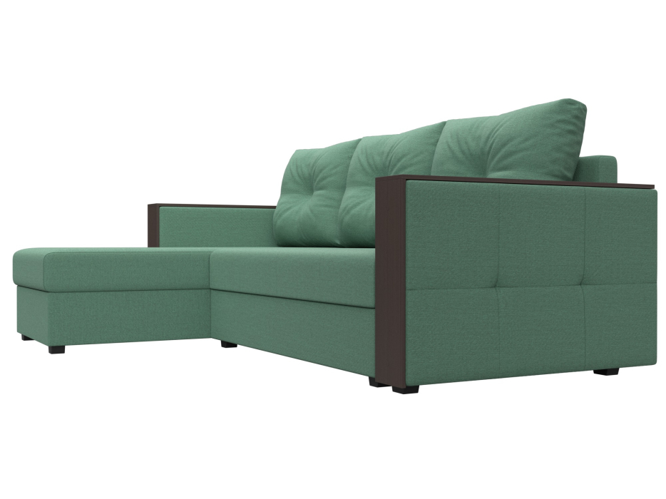 Диваны угловые в гостиную, Диван угловой Валенсия Лайт левый угол, рогожка Амур