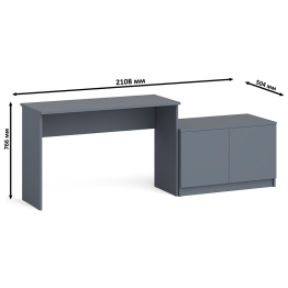 Стол письменный 1200 Мори с тумбой с дверками